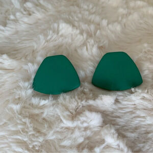 Handmade Green Polymer Earrings